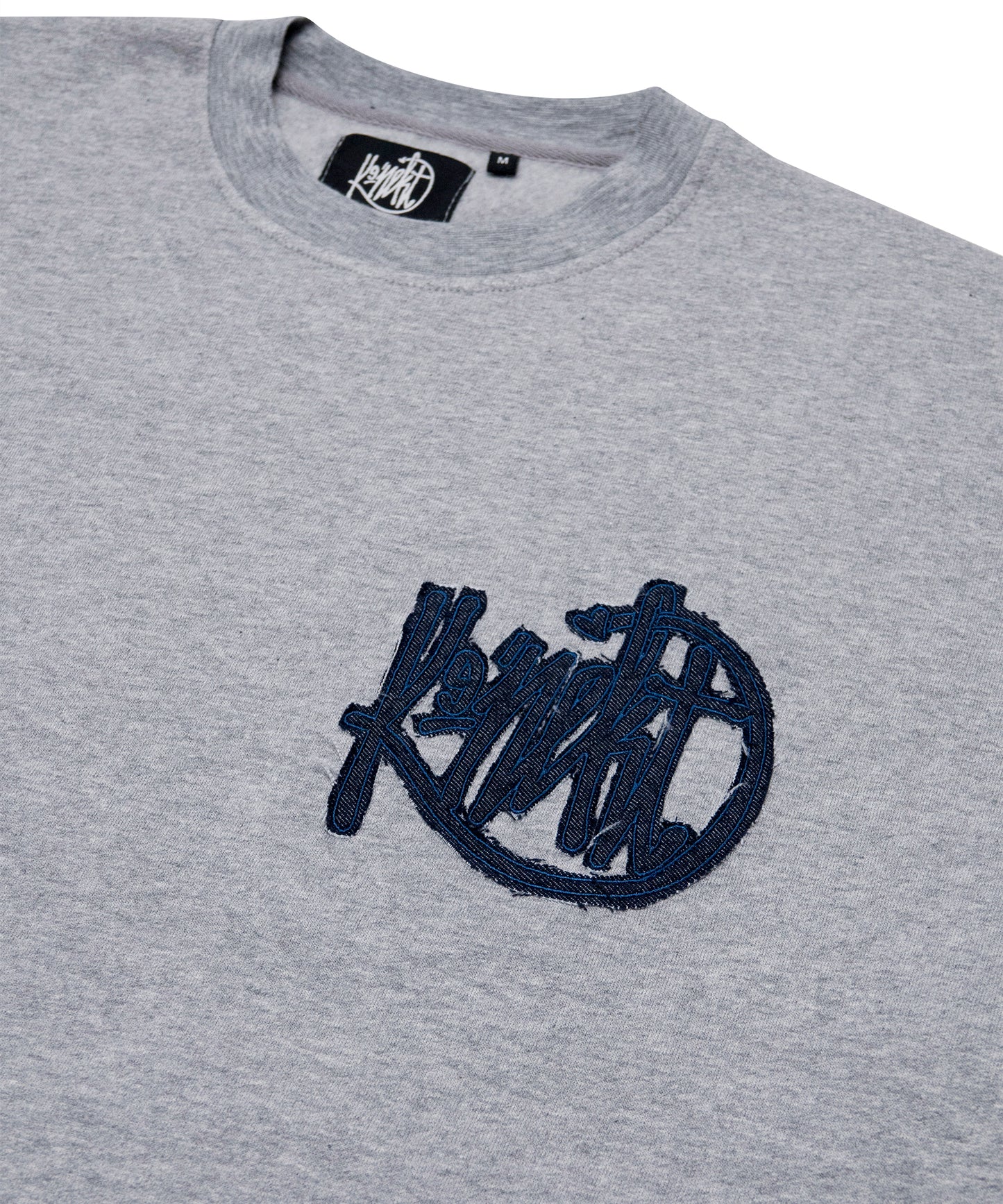 Sweater TWNY Heather Grey-Destroyed Blue Denim